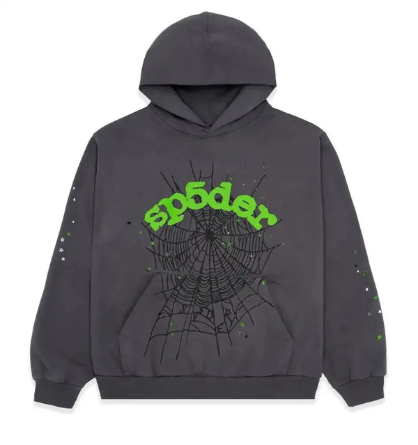 Sp5der Web Hoodie - Unisex Urban Streetwear | Premium Cotton & Polyester Spider Hoodie with Bold Graphic Design